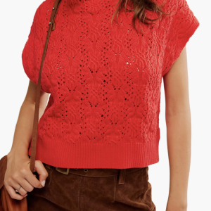Vickie Mock Neck Cable Stitch Sweater